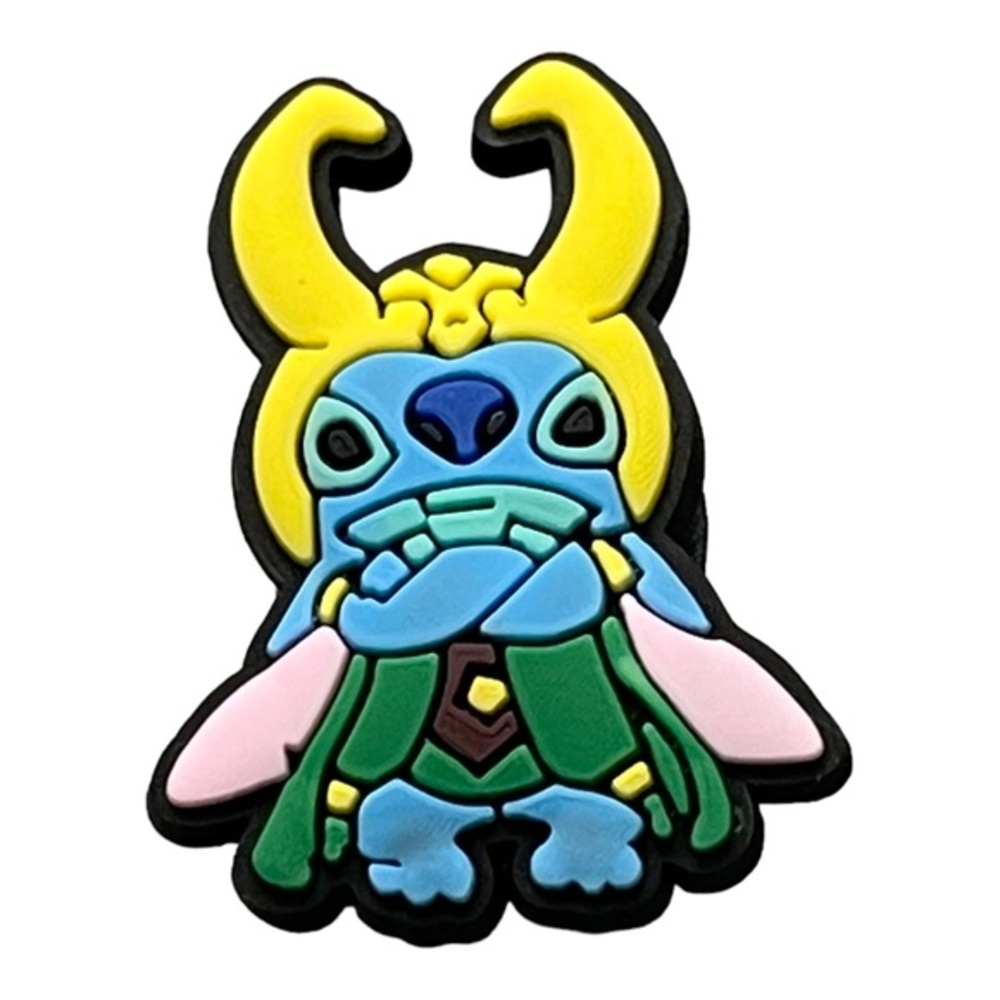 💕3/$13💕STITCH "LOKI" CROC CHARM
